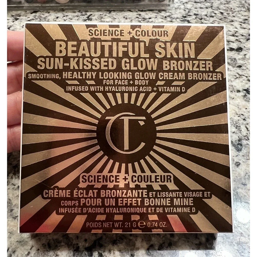 Charlotte Tilbury~Beautiful SKin Sun-Kissed Glow Bronzer~#1 Fair/ Pale~0.74oz~
